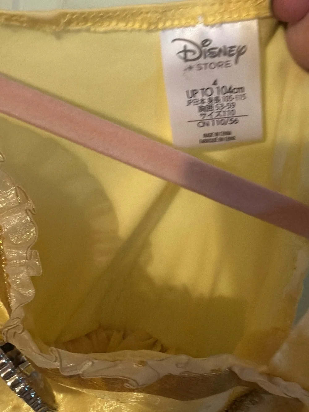 Disney Store Belle Beauty and the Beast Princess Dress Costume – Size 4